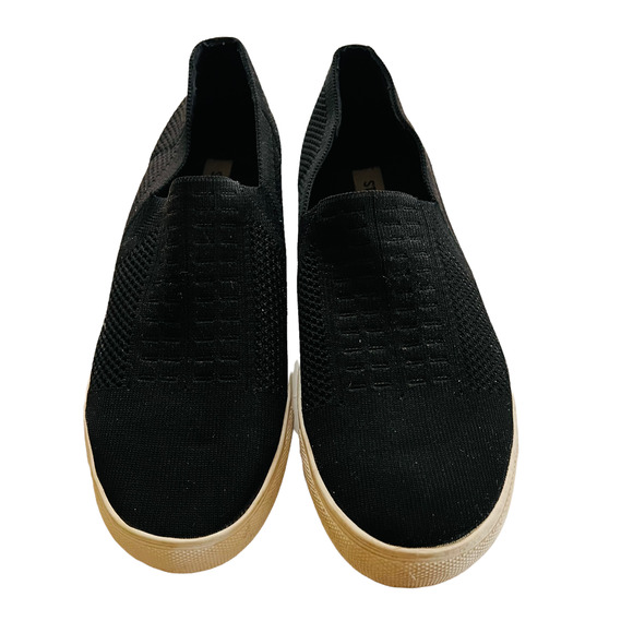 Steve Madden Freeda Black Slip On Platform Sneakers Size 8.5 - Picture 3 of 7